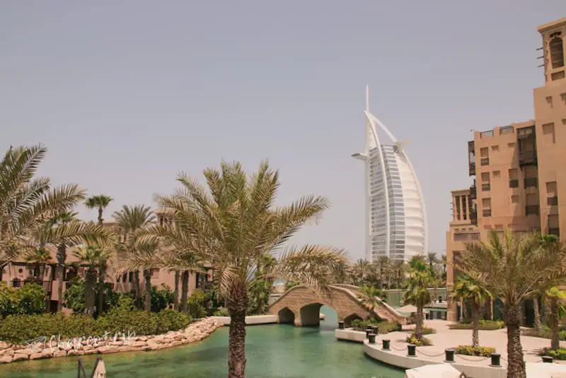 Ver el Burj Al Arab desde Madinat Jumeirah