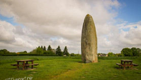 Visiting the Menhir du Champ Dolent in Brittany