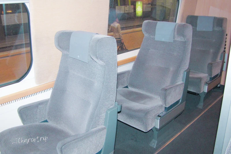 Train seats in First class