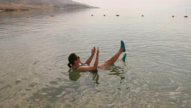Swimming in the Dead Sea, a whole new experience