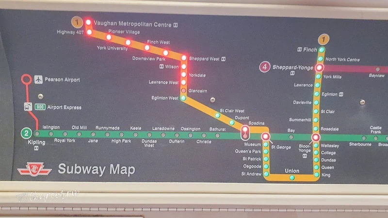 Map Toronto subway