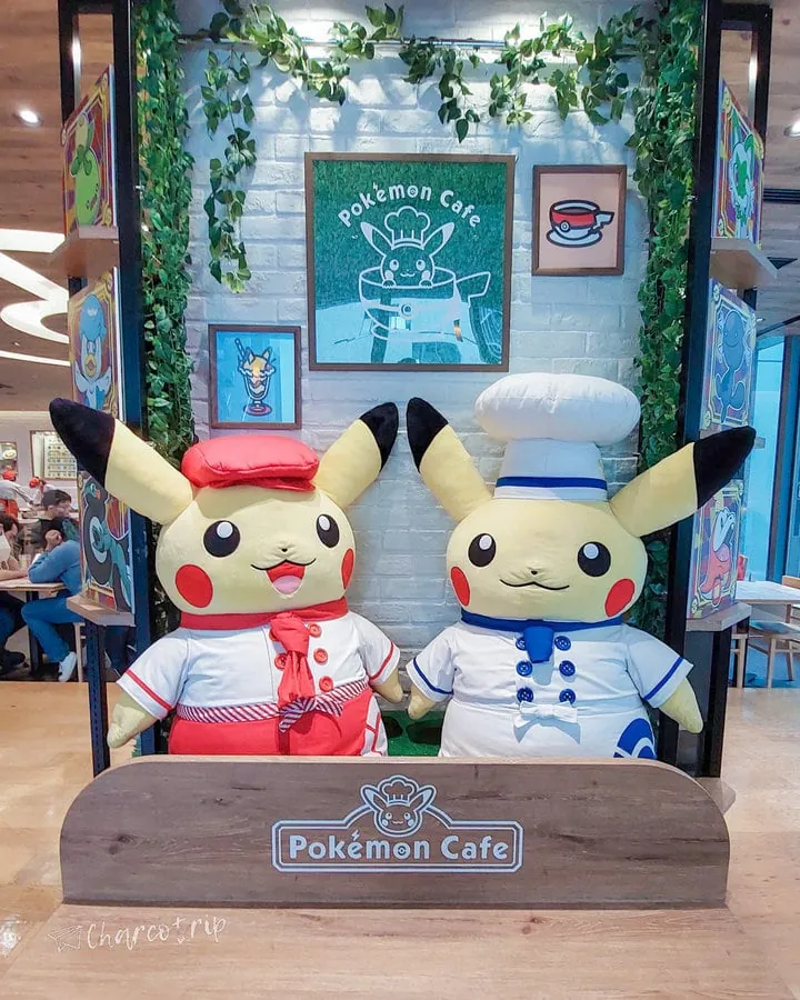 Pikachu en Pokémon Cafe