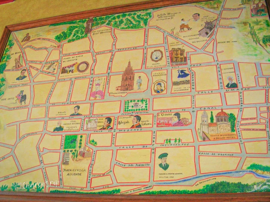 Mapa San Miguel de Allende