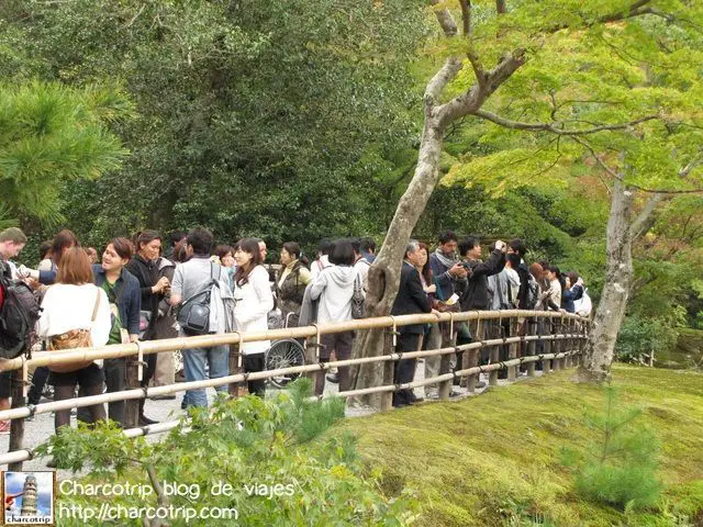 Lots of people at Kinkakuji
