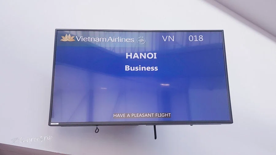 Boarding Vietnam Airlines